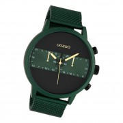 Oozoo Herren Armbanduhr Timepieces C10512 Analog Edelstahl grün UOC10512