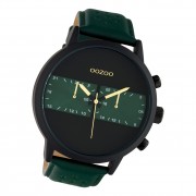 Oozoo Herren Armbanduhr Timepieces C10517 Analog Leder grün UOC10517