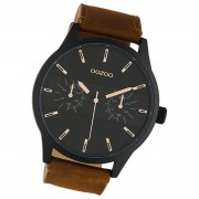 Oozoo Unisex Armbanduhr Timepieces Analog Leder braun UOC10538