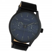 Oozoo Unisex Armbanduhr Timepieces Analog Leder schwarz UOC10539