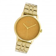 Oozoo Damen Armbanduhr Timepieces C10557 Analog Edelstahl gold UOC10557