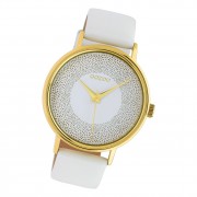 Oozoo Damen Armbanduhr Timepieces C10576 Analog Leder weiß UOC10576