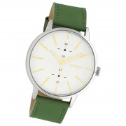 Oozoo Damen Armbanduhr Timepieces Analog Leder grün UOC10586