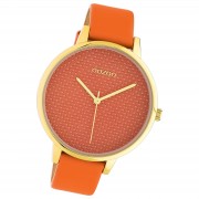 Oozoo Damen Armbanduhr Timepieces Analog Leder orange UOC10592