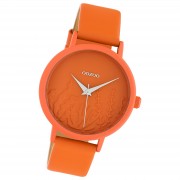 Oozoo Damen Armbanduhr Timepieces Analog Leder orange UOC10605