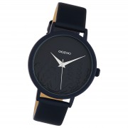 Oozoo Damen Armbanduhr Timepieces Analog Leder dunkelblau UOC10607