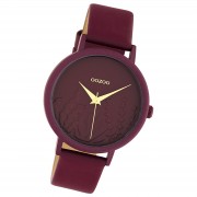Oozoo Damen Armbanduhr Timepieces Analog Leder violett UOC10609