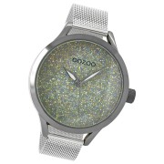 Oozoo Damen Armbanduhr Timepieces Analog Metall silber UOC10651