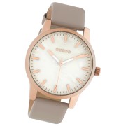 Oozoo Damen Armbanduhr Timepieces Analog Leder taupe hellbraun UOC10728