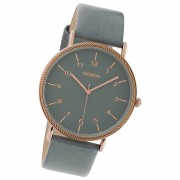 Oozoo Damen Armbanduhr Timepieces Analog Leder grau UOC10823