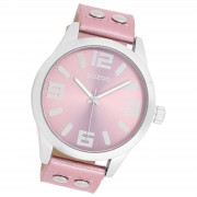 Oozoo Damen Armbanduhr Timepieces Analog Leder rosa UOC1083A