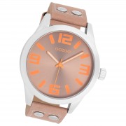 Oozoo Damen Armbanduhr Timepieces Analog Leder rosa UOC1088A