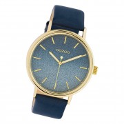 Oozoo Damen Armbanduhr Timepieces C10938 Analog Leder dunkelblau UOC10938