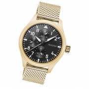 Oozoo Herren Armbanduhr Timepieces C10959 Analog Metall Mesh gold UOC10959