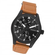 Oozoo Herren Armbanduhr Timepieces C11007 Analog Leder orange UOC11007