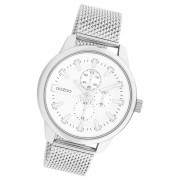 Oozoo Herren Armbanduhr Timepieces C11015 Analog Metall Mesh silber UOC11015