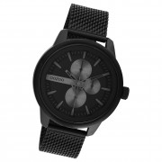 Oozoo Herren Armbanduhr Timepieces C11019 Analog Metall Mesh schwarz UOC11019
