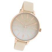 Oozoo Damen Armbanduhr Timepieces C11030 Analog Leder beige UOC11030