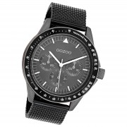 Oozoo Herren Armbanduhr Timepieces Analog Metall Mesh schwarz UOC11114