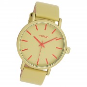 Oozoo Damen Armbanduhr Timepieces Analog Leder olivgrün UOC11181