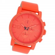 Oozoo Unisex Armbanduhr Timepieces Analog Leder rot orange UOC11219