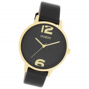 Oozoo Damen Armbanduhr Timepieces Analog Leder schwarz UOC11239