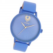 Oozoo Damen Armbanduhr Timepieces Analog Leder blau UOC11246