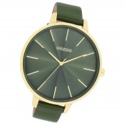 Oozoo Damen Armbanduhr Timepieces Analog Leder grün UOC11257