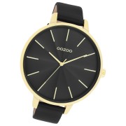 Oozoo Damen Armbanduhr Timepieces Analog Leder schwarz UOC11259