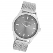 Oozoo Damen Armbanduhr Timepieces Analog Metall silber UOC11281