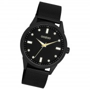 Oozoo Damen Armbanduhr Timepieces Analog Metall schwarz UOC11284