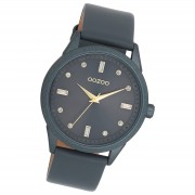 Oozoo Damen Armbanduhr Timepieces Analog Leder grau UOC11289