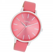 Oozoo Damen Armbanduhr Timepieces Analog Leder pink UOC11295