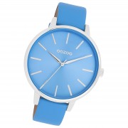Oozoo Damen Armbanduhr Timepieces Analog Leder blau UOC11296