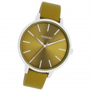Oozoo Damen Armbanduhr Timepieces Analog Leder olivgrün UOC11298