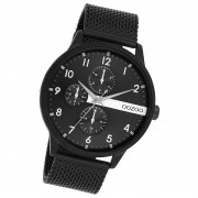 Oozoo Herren Armbanduhr Timepieces Analog Metall schwarz UOC11304