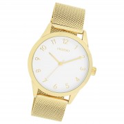 Oozoo Damen Armbanduhr Timepieces Analog Metall gold UOC11322