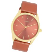 Oozoo Damen Armbanduhr Timepieces Analog Leder rot UOC11334