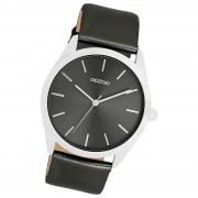 Oozoo Damen Armbanduhr Timepieces Analog Leder schwarz UOC11338