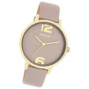 Oozoo Damen Armbanduhr Timepieces Analog Leder taupe braun UOC11342