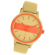 Oozoo Damen Armbanduhr Timepieces Analog Lederband olivgrün UOC11457