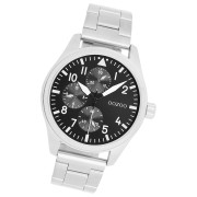Oozoo Herren Armbanduhr Timepieces Analog Metallband silber UOC11506