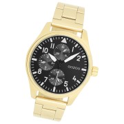 Oozoo Herren Armbanduhr Timepieces Analog Metallband gold UOC11507