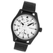 Oozoo Herren Armbanduhr Timepieces Analog Metallband schwarz UOC11508