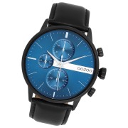 Oozoo Herren Armbanduhr Timepieces Analog Lederband schwarz UOC11510