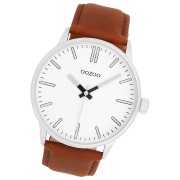 Oozoo Unisex Armbanduhr Timepieces Analog Lederband braun UOC11513