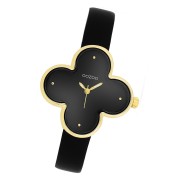 Oozoo Damen Armbanduhr Timepieces Analog Lederband schwarz UOC11524