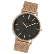 Oozoo Damen Armbanduhr Vintage Series Analog Metall rosegold UOC20091