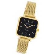 Oozoo Damen Armbanduhr Vintage Series Analog Metall Mesh gold UOC20264