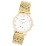 Oozoo Unisex Armbanduhr Vintage Series Analog Metall gold UOC20347